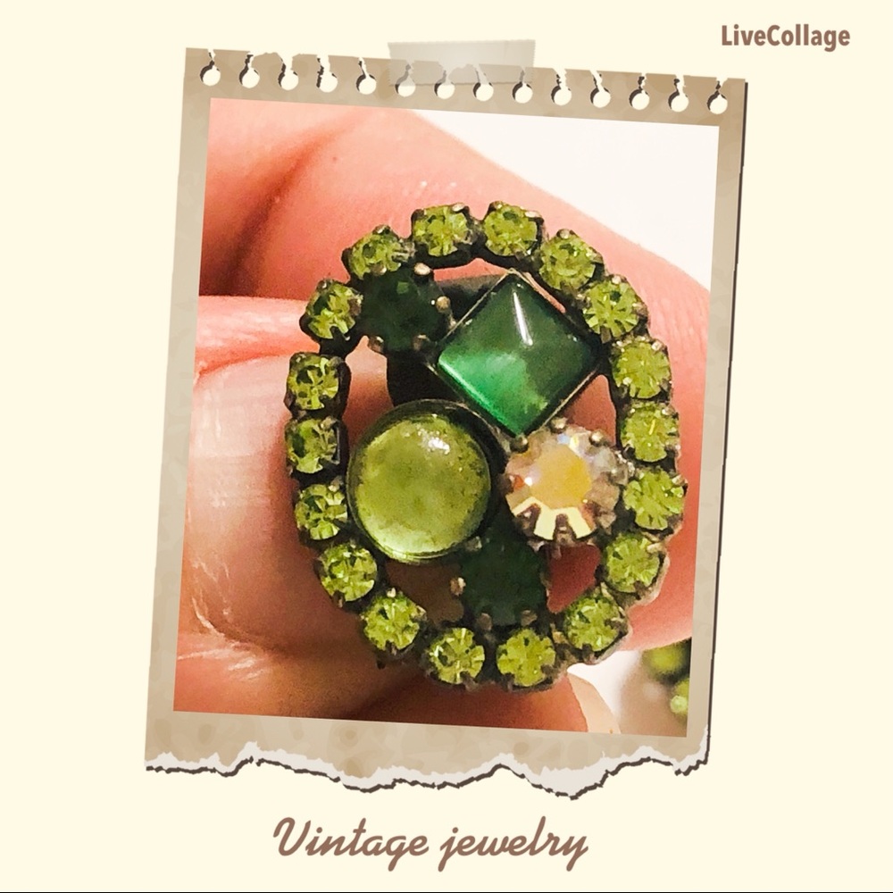 Vintage jewelry earrings clip on